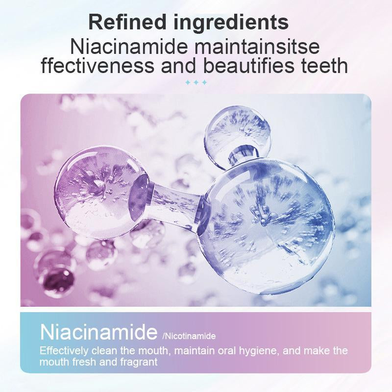 Probiotic Whitening Toothpaste - Free of Fluoride, Nicotinamide, Anti-Plaque, Alcohol Free, Oral Health Management Solution - Toothbrush, Comfort