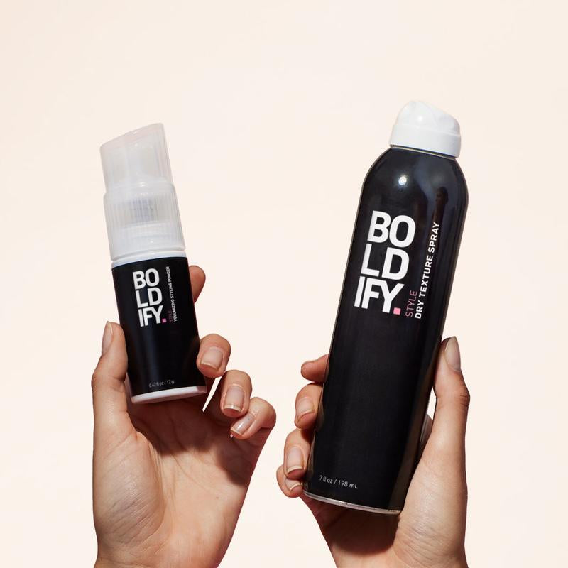 BOLDIFY Volumizing Styling Powder - Lightweight Hair Powder with Coconut Extract for Incredible Volume and Texture for Thin Hair