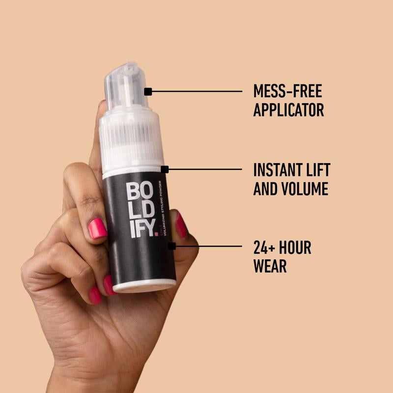 BOLDIFY Volumizing Styling Powder - Lightweight Hair Powder with Coconut Extract for Incredible Volume and Texture for Thin Hair