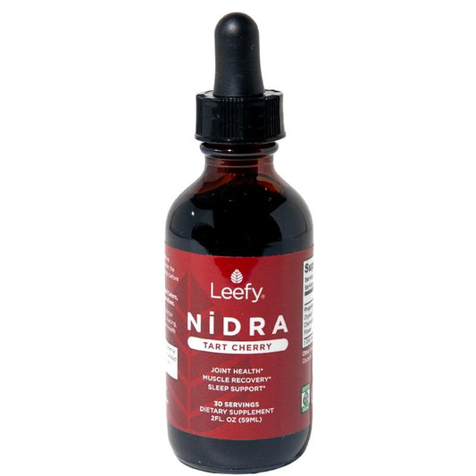 Leefy Organics Tart Cherry Nidra - Fast Absorbing, Anti-Inflammatory, Sleep Support, Pain Relief, Muscle Recovery, Joint & Heart Health - Non-Gmo, Gluten-Free, Vegan - 2 Oz Healthcare Acid Natural Supplement