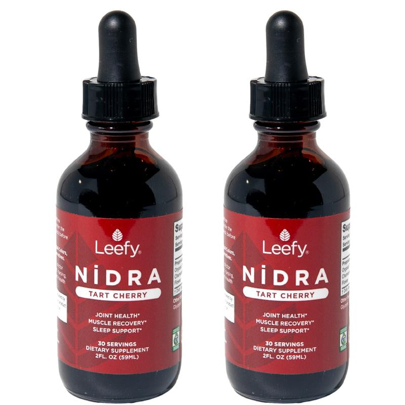 Leefy Organics Tart Cherry Nidra - Fast Absorbing, Anti-Inflammatory, Sleep Support, Pain Relief, Muscle Recovery, Joint & Heart Health - Non-Gmo, Gluten-Free, Vegan - 2 Oz Healthcare Acid Natural Supplement